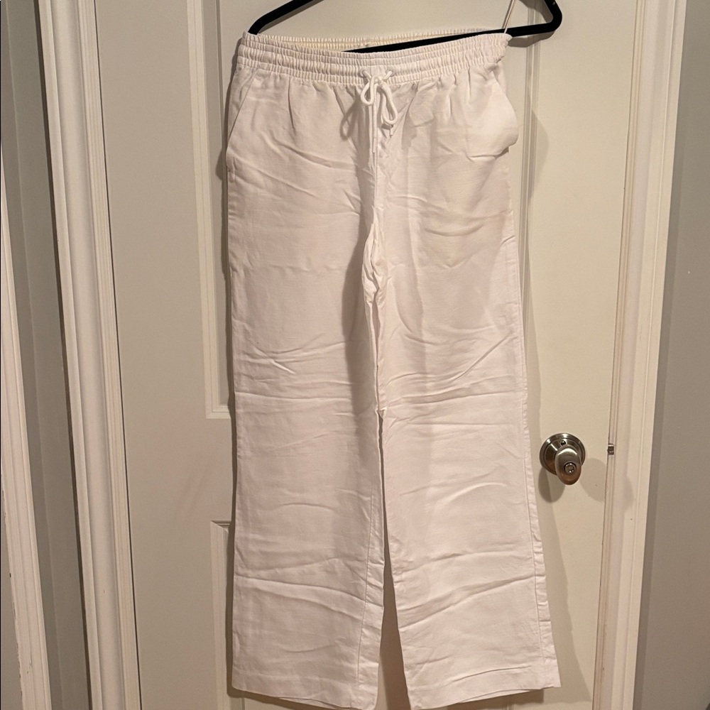 Wilfred White Drawstring Trousers